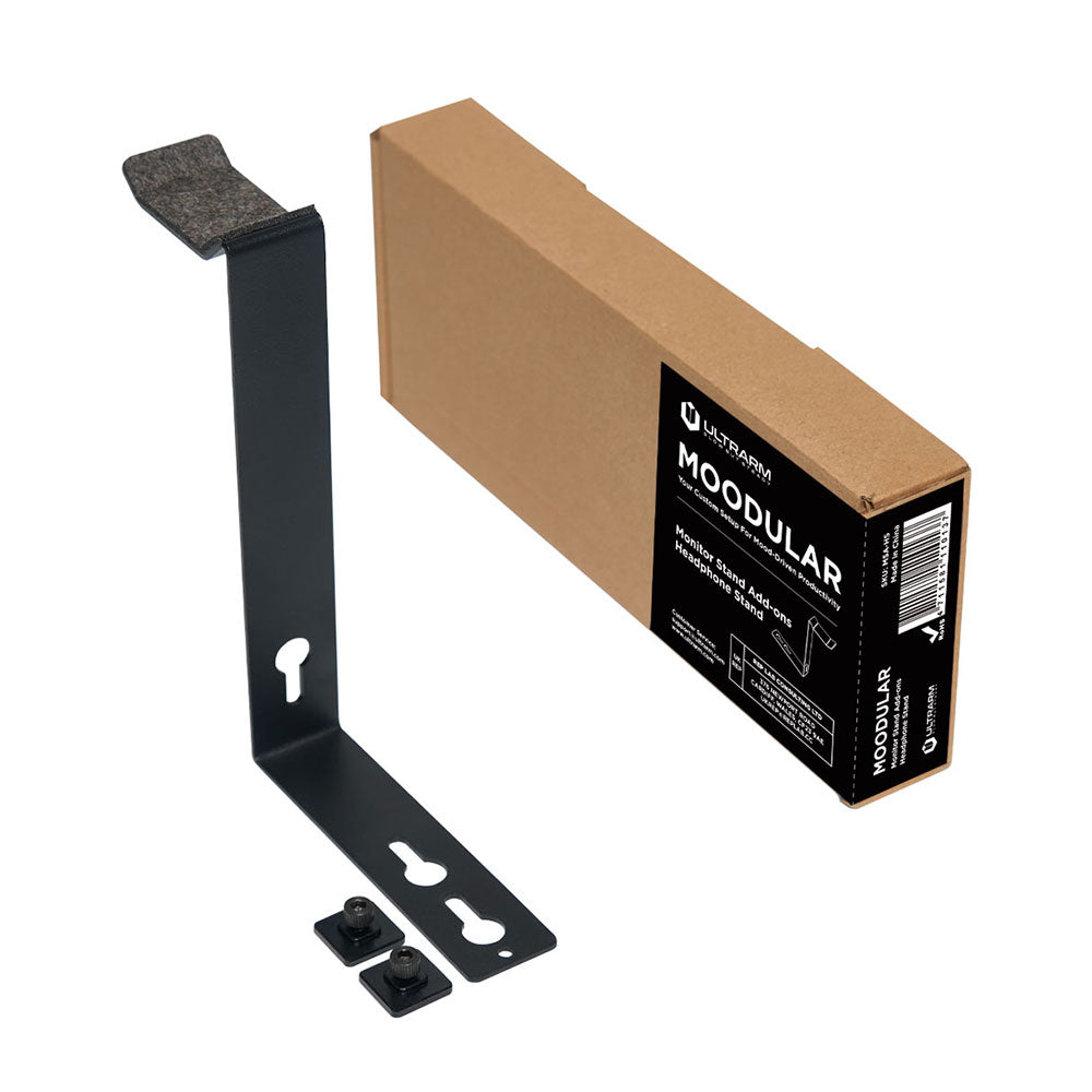 ULTRARM monitor arm and Moodular wooden monitor stand — modular, ergonomic, and designed for VISION ultrawide monitors. Enhances comfort, saves space, and elevates your workspace with precision craftsmanship.