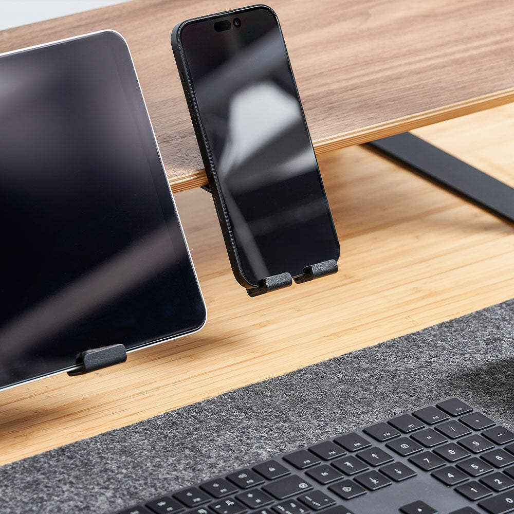 ULTRARM monitor arm and Moodular wooden monitor stand — modular, ergonomic, and designed for VISION ultrawide monitors. Enhances comfort, saves space, and elevates your workspace with precision craftsmanship.