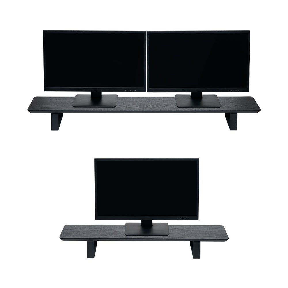 ULTRARM monitor arm and Moodular wooden monitor stand — modular, ergonomic, and designed for VISION ultrawide monitors. Enhances comfort, saves space, and elevates your workspace with precision craftsmanship.