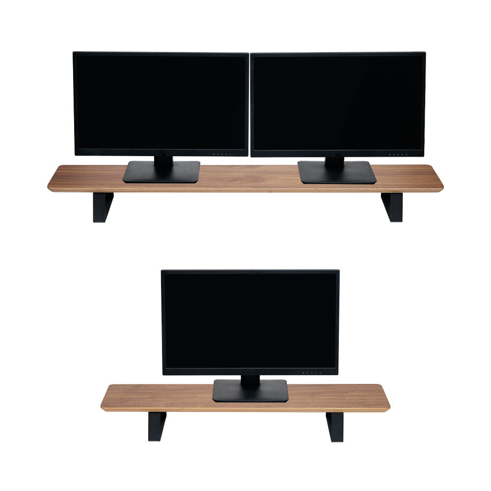 ULTRARM monitor arm and Moodular wooden monitor stand — modular, ergonomic, and designed for VISION ultrawide monitors. Enhances comfort, saves space, and elevates your workspace with precision craftsmanship.